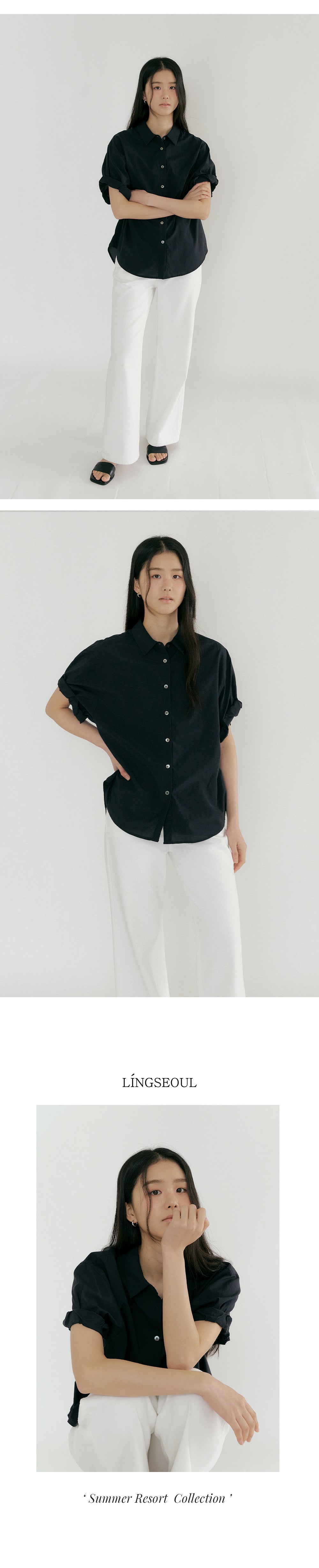 LINGSEOUL LINGSEOUL Roll-Up Blouse