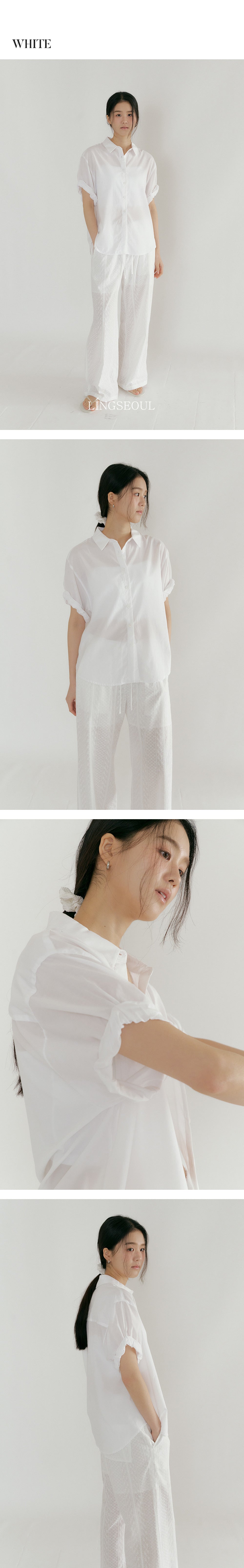 LINGSEOUL LINGSEOUL Roll-Up Blouse