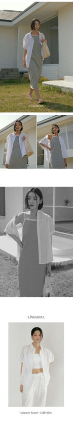 LINGSEOUL LINGSEOUL Roll-Up Blouse