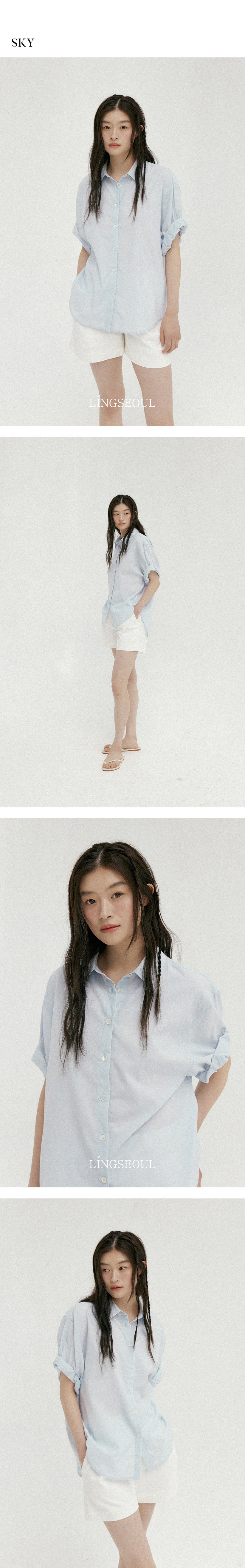 LINGSEOUL LINGSEOUL Roll-Up Blouse