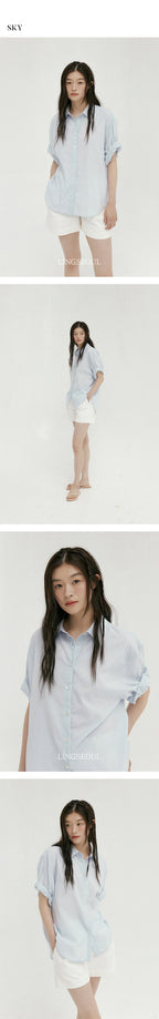 LINGSEOUL LINGSEOUL Roll-Up Blouse