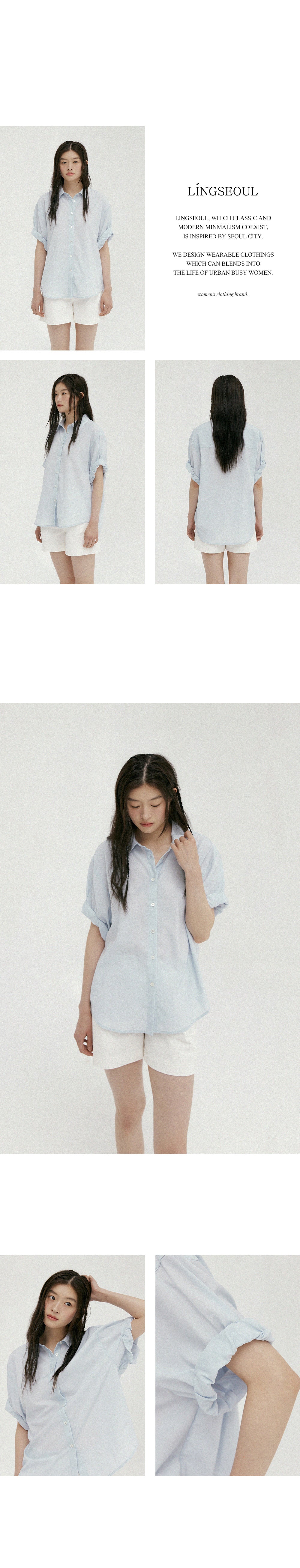 LINGSEOUL LINGSEOUL Roll-Up Blouse