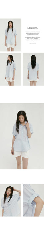 LINGSEOUL LINGSEOUL Roll-Up Blouse