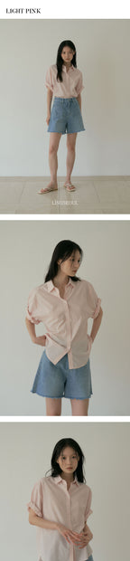 LINGSEOUL LINGSEOUL Roll-Up Blouse