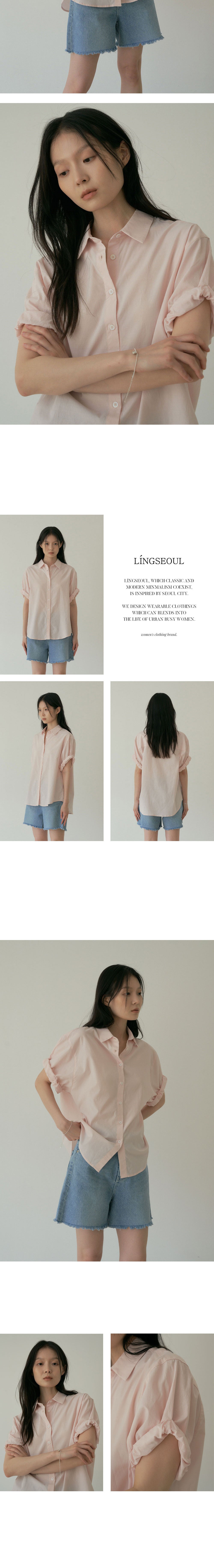 LINGSEOUL LINGSEOUL Roll-Up Blouse