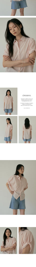 LINGSEOUL LINGSEOUL Roll-Up Blouse