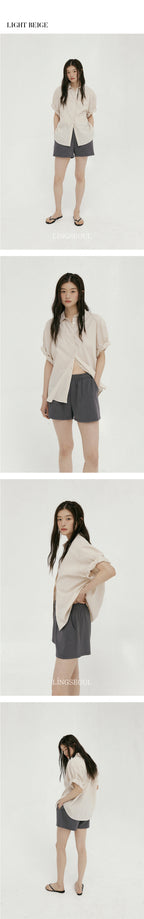 LINGSEOUL LINGSEOUL Roll-Up Blouse