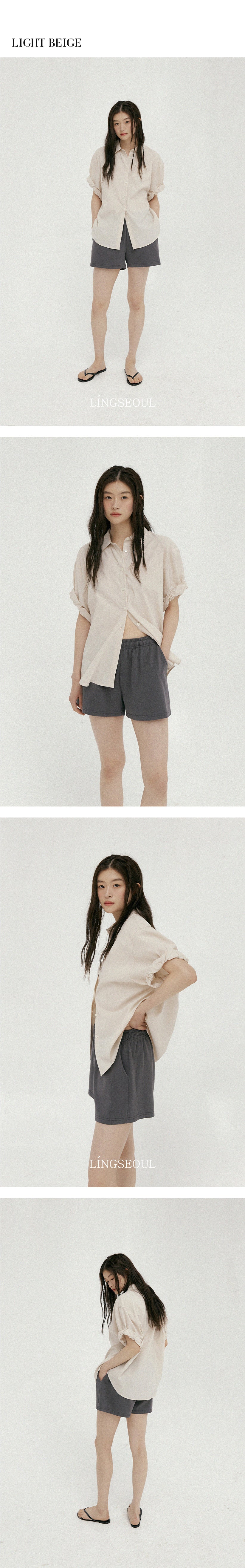 LINGSEOUL LINGSEOUL Roll-Up Blouse
