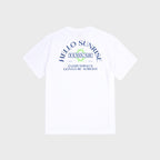 HELLO SUNRISE HAWAII Arch Logo Tee_White