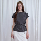 NOEUD Knotline Blouse (Charcoal)