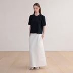 OVEOF [3] Margaret Pintuck Blouse_Navy