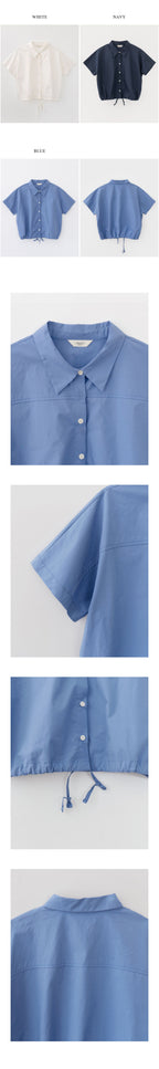 URAGO String cotton blouse_3colors