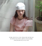 ANDNEEDS Bessette half tee (light pink)