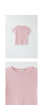 ANDNEEDS Bessette half tee (light pink)