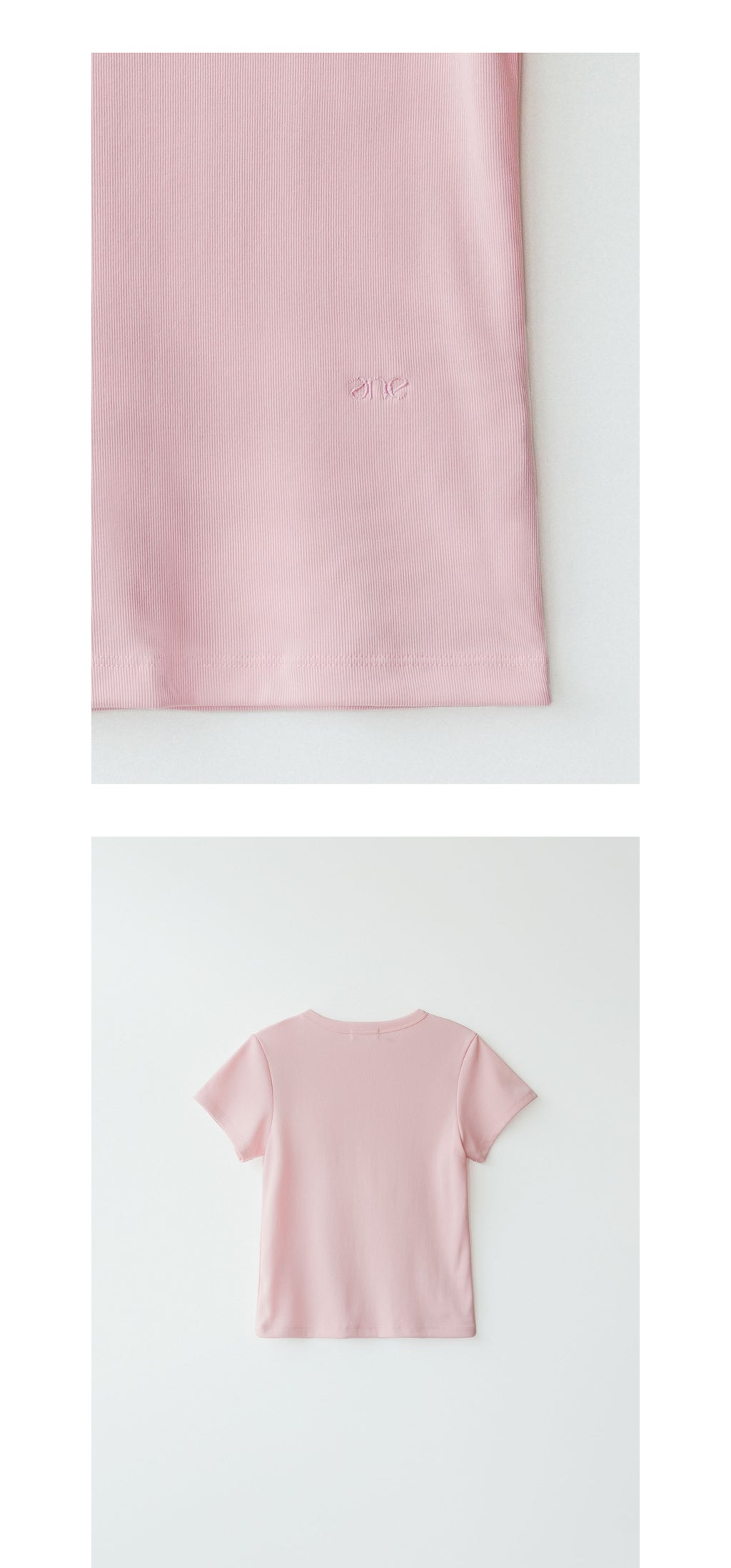 ANDNEEDS Bessette half tee (light pink)