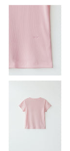 ANDNEEDS Bessette half tee (light pink)