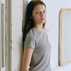 ANDNEEDS Bessette half tee (melange gray)