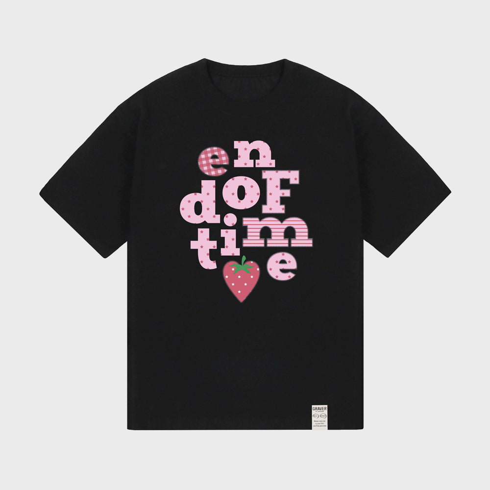 graver [UNISEX] Berry END OF TIME short sleeve t-shirt_3color