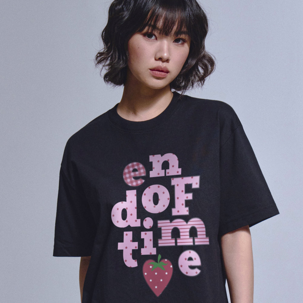 graver [UNISEX] Berry END OF TIME short sleeve t-shirt_3color