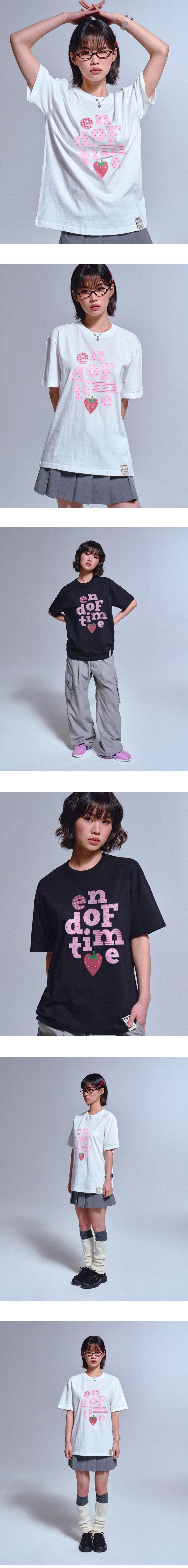 graver [UNISEX] Berry END OF TIME short sleeve t-shirt_3color