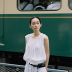 URAGO Clair lace sleeveless blouse_2colors