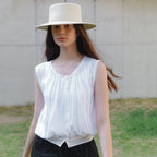 URAGO Clair lace sleeveless blouse_2colors