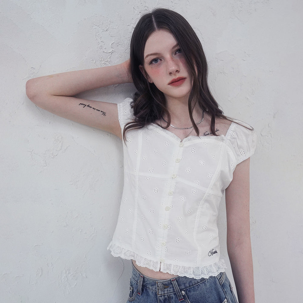 AVANDRESS Misty Bow Blouse_2Colors