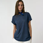 Nothing written Sunny round t-shirts (Washed Blue)