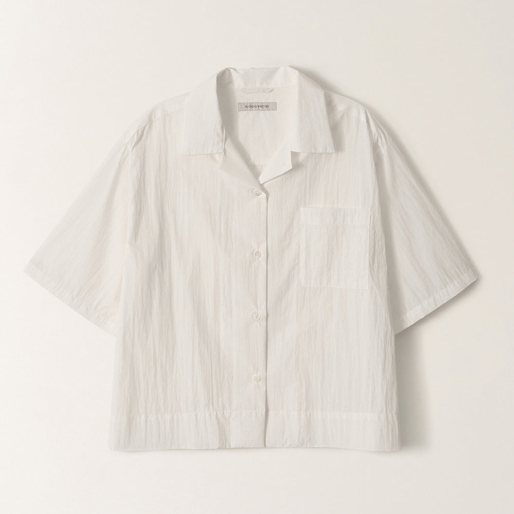 Nothing written Rine short sleeve shirt (White)