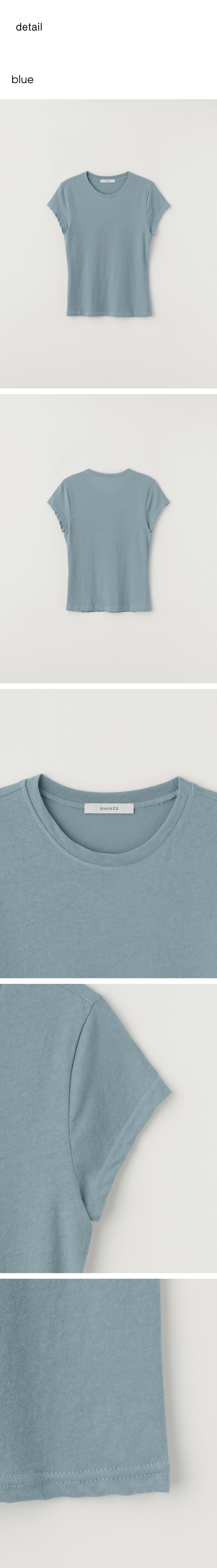 BLANK03 sheer cotton t-shirt (6colors)