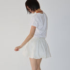 RONRON SLICED TOMATO CROP T SHIRT WHITE