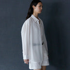 NOTIA OVER FIT DOUBLE TAP SHIRTS - WHITE