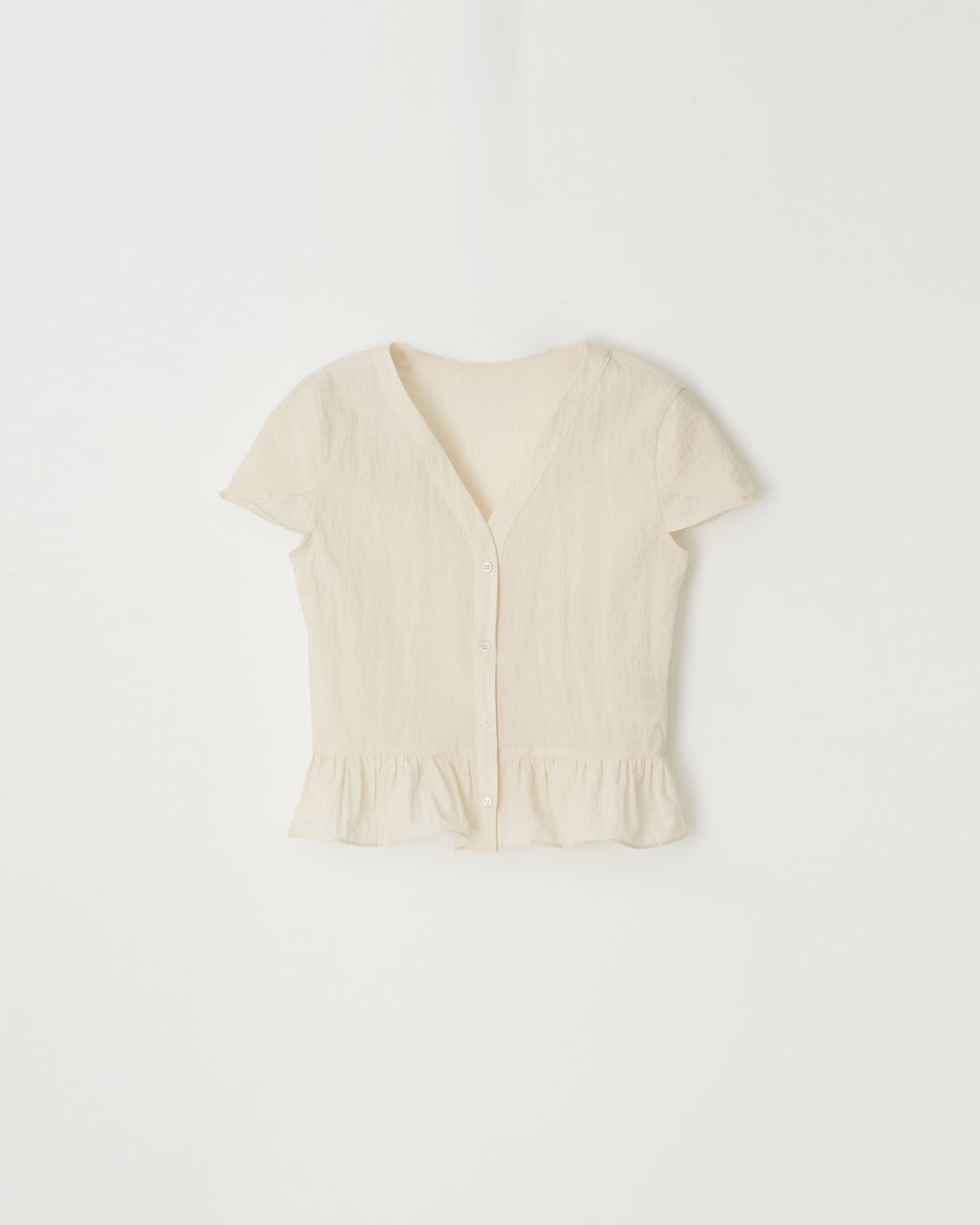 UNDERSTANDING EDITION TULIP FRILL BLOUSE (BLACK)