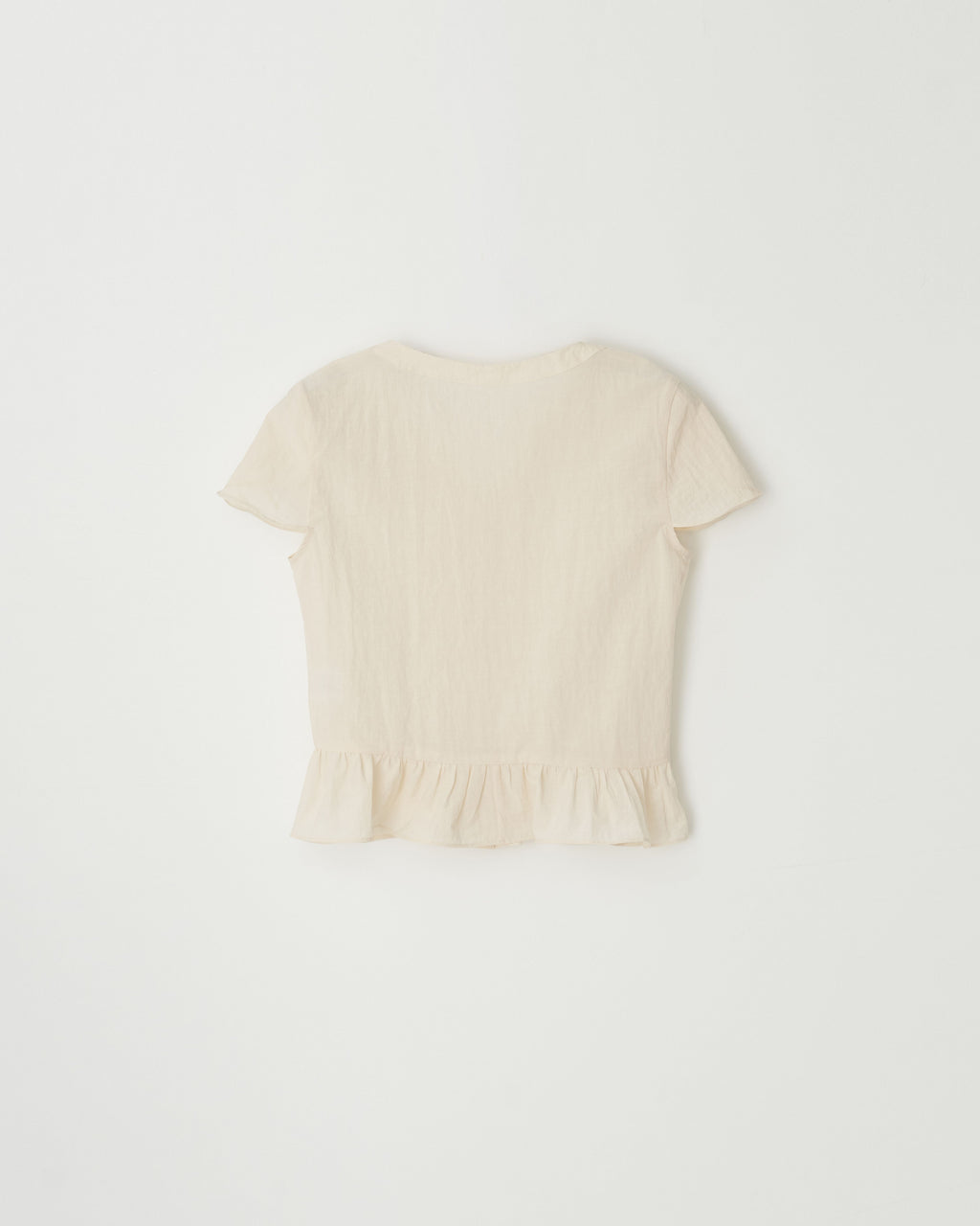 UNDERSTANDING EDITION TULIP FRILL BLOUSE (BLACK)