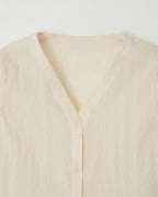 UNDERSTANDING EDITION TULIP FRILL BLOUSE (BLACK)