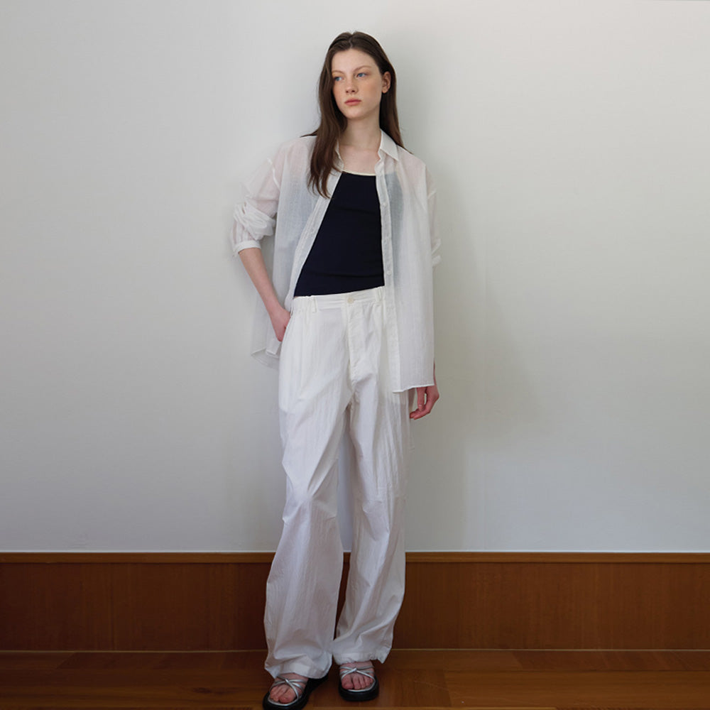 BUT'TON Summer Overfit Shirts (Ivory)