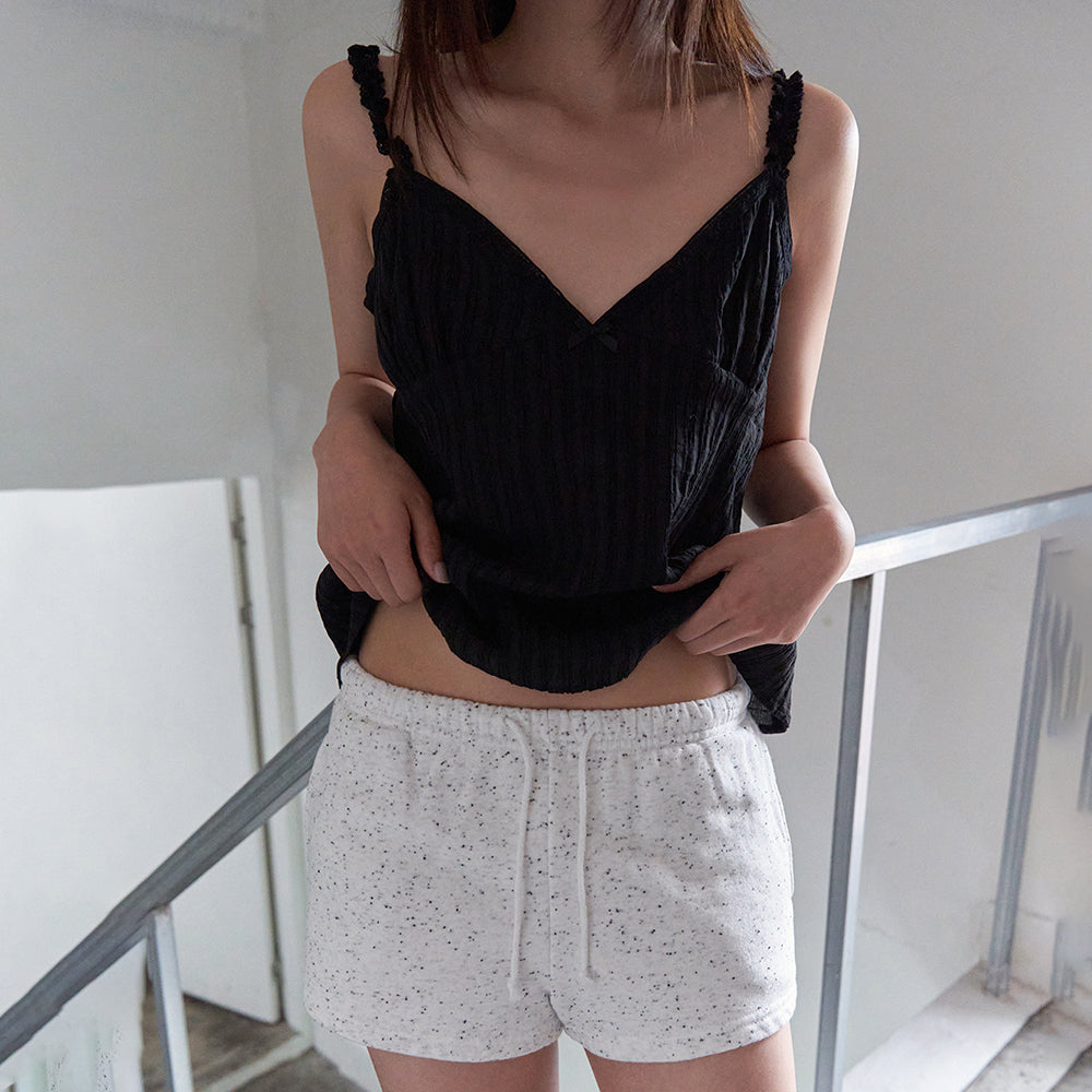 LANGER [PALACE] miracle pleated sleeveless_2Color