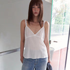 LANGER [PALACE] miracle pleated sleeveless_2Color