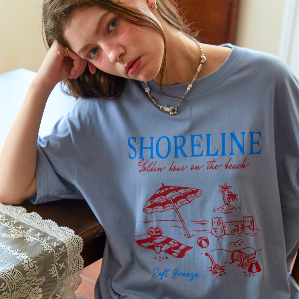 CPGN Shore line short sleeve t-shirt blue gray
