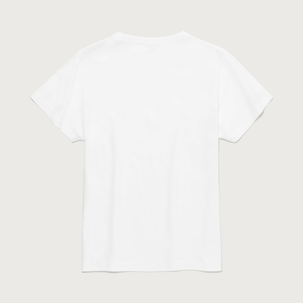 CHAMPION Women's C Logo Slim Fit Short Sleeve T-Shirt White