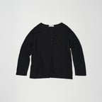 NOTHINGEVERYTHING SUMMER HENLEY TEE IN BLACK