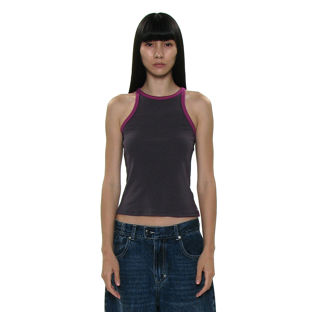 PARTIMENTO WOMEN PWC COLORBLOCK RIBBED RACERBACK TANK_5COLOR