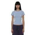 PARTIMENTO WOMEN PWC WRAP BOAT NECK LACE TRIM TEE_8COLOR