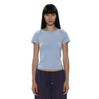 PARTIMENTO WOMEN PWC WRAP BOAT NECK LACE TRIM TEE_8COLOR