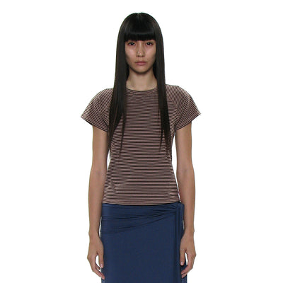 PWC STRIPE POCKET SHORT SLEEVE TEE_MOCHA