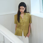 PoeteSeoul [6th reorder] breeze fill blouse_olive