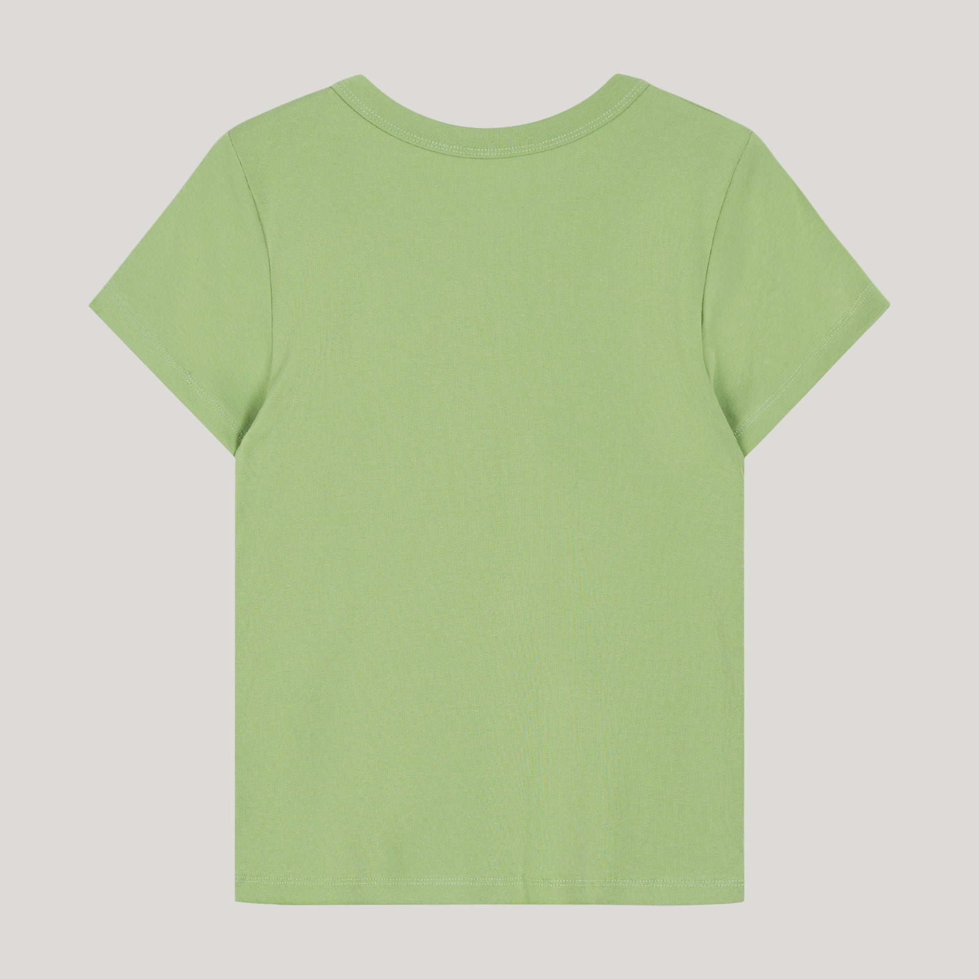 PoeteSeoul [4th Restocks]basic round t-shirts_light green