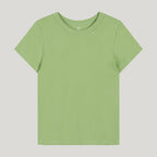 PoeteSeoul [4th Restocks]basic round t-shirts_light green