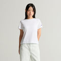CHAMPION Women's C Logo Slim Fit Short Sleeve T-Shirt White