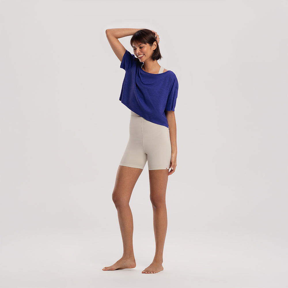 BUDHI MUDRA BUDHI MUDRA Crossover short jumpsuit